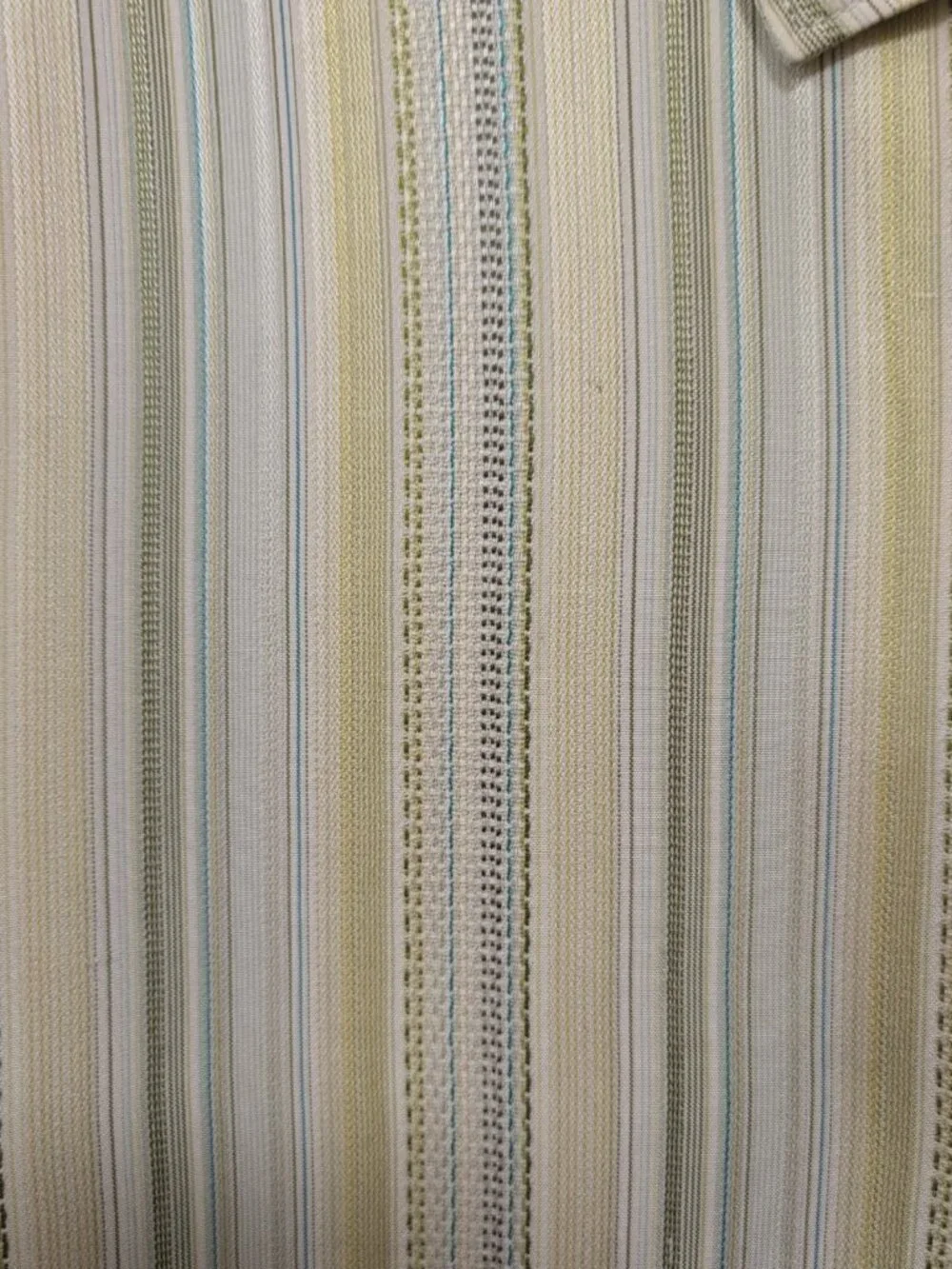 Tommy Bahama Shirt Mens M Yellow Long Sleeve Button Up Striped 100% Silk Beach - Picture 4 of 8